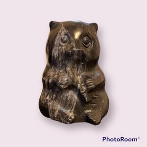 Zebra Marble Panda Carving